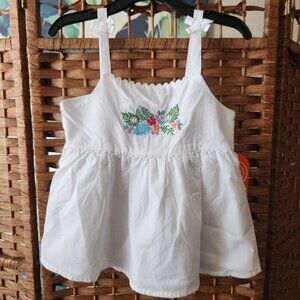 Wonder Nation Toddler Girls Cotton Peplum Cami Top - Size Kids 5T - NWT